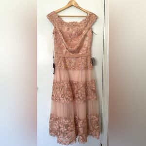 Tadashi Shoji Pink Lacey Dress